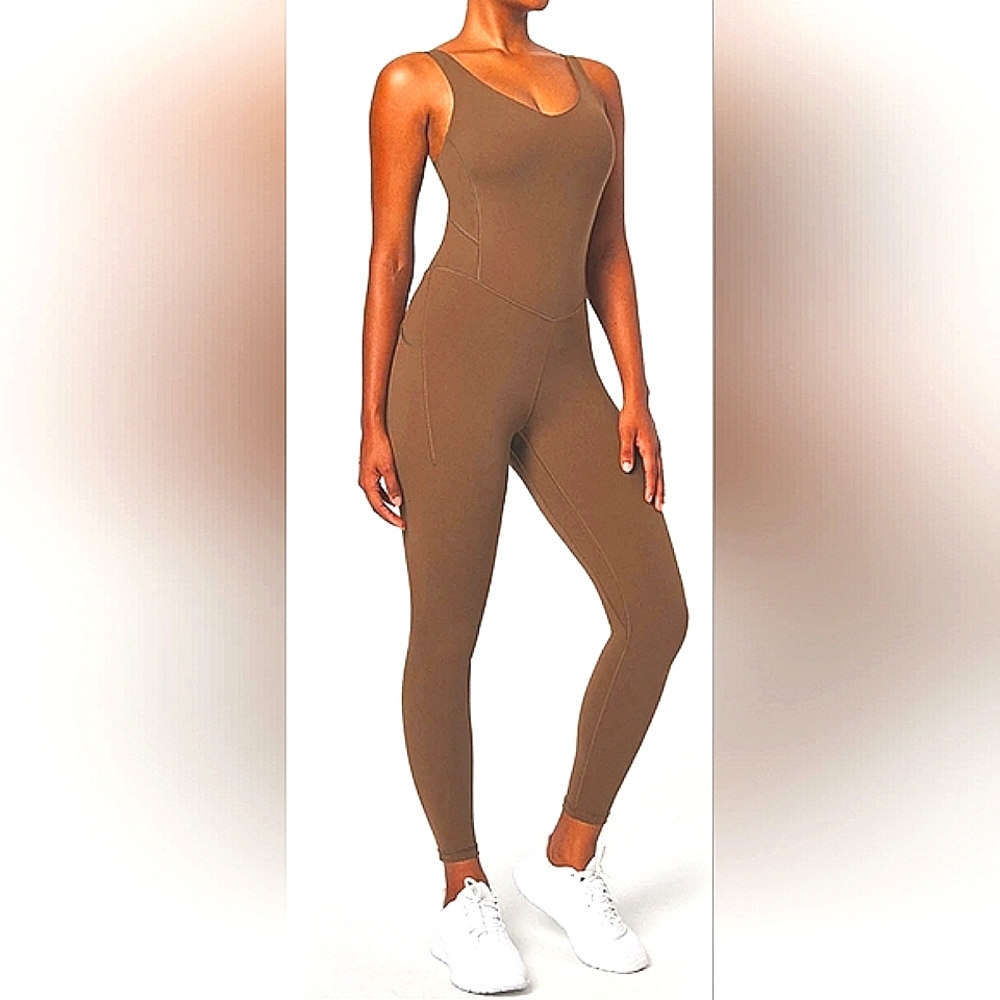 IUGA One Piece Tummy Control Jumpsuit with PocketsIUGA One Piece Tummy Control